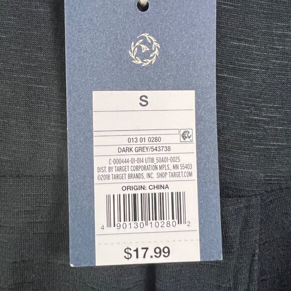 nwt Universal Thread Black Top Button Front Tie Front Short Sleeve size Small - Picture 8 of 11